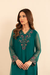 2 Piece Chiffon Embroidered (FS0030)